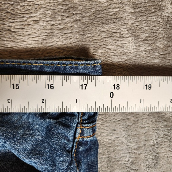 Levi's 505 Jeans Men's 34X30 Straight Leg Distressed Blue - Picture 2 of 16